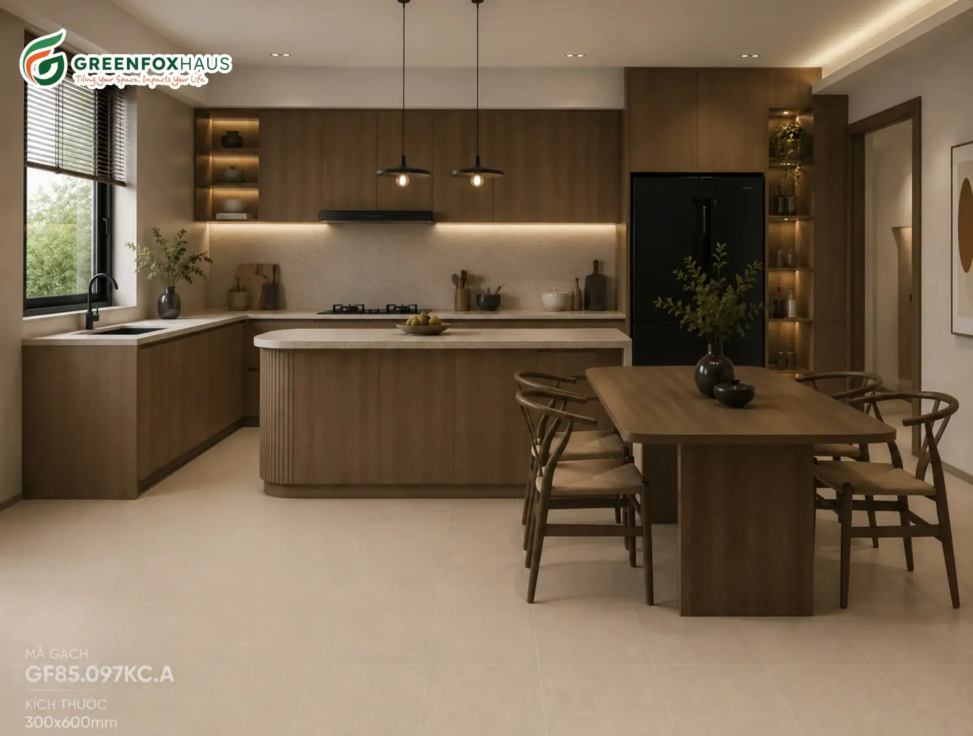 Gạch ốp lát Matt màu Beige Kem GF85.097KC.A (300x600mm)