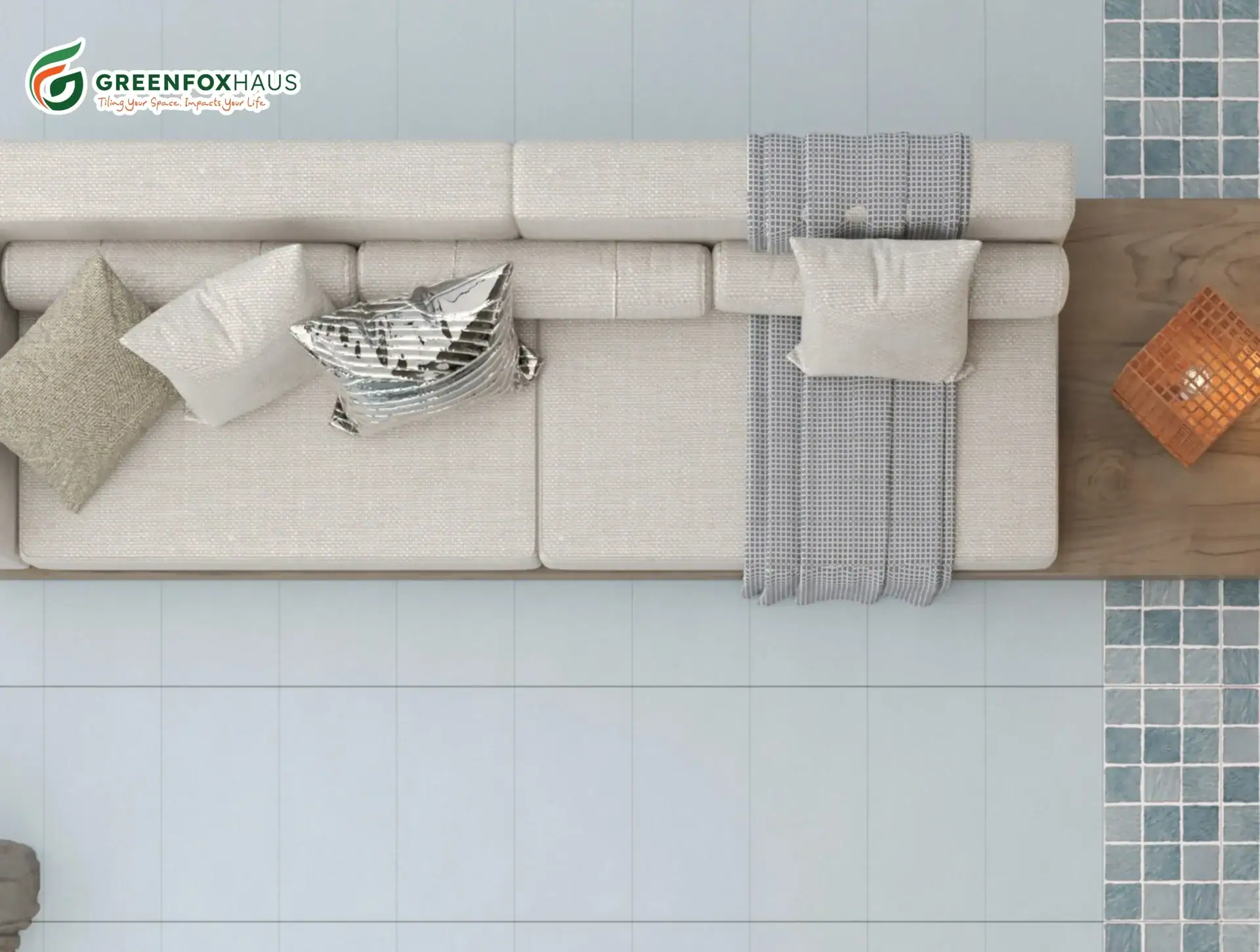Gạch ốp lát Matt màu Xám Bạc Ánh Xanh GF85.099KC.A (300x600mm)