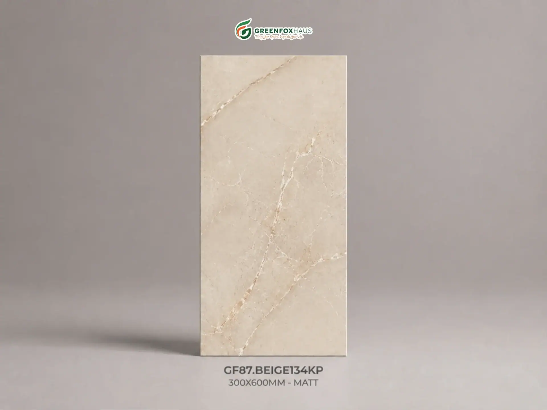 Alternative view of GẠCH ỐP LÁT PORCELAIN VÂN ĐÁ MÀU BEIGE GF87.BEIGE134KP (300X600MM)