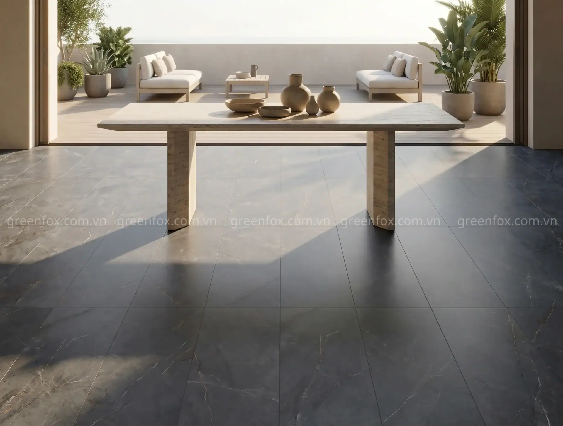 GẠCH ỐP LÁT PORCELAIN VÂN ĐÁ MÀU XÁM ĐẬM GF87.DKB.GREY (300X600MM)