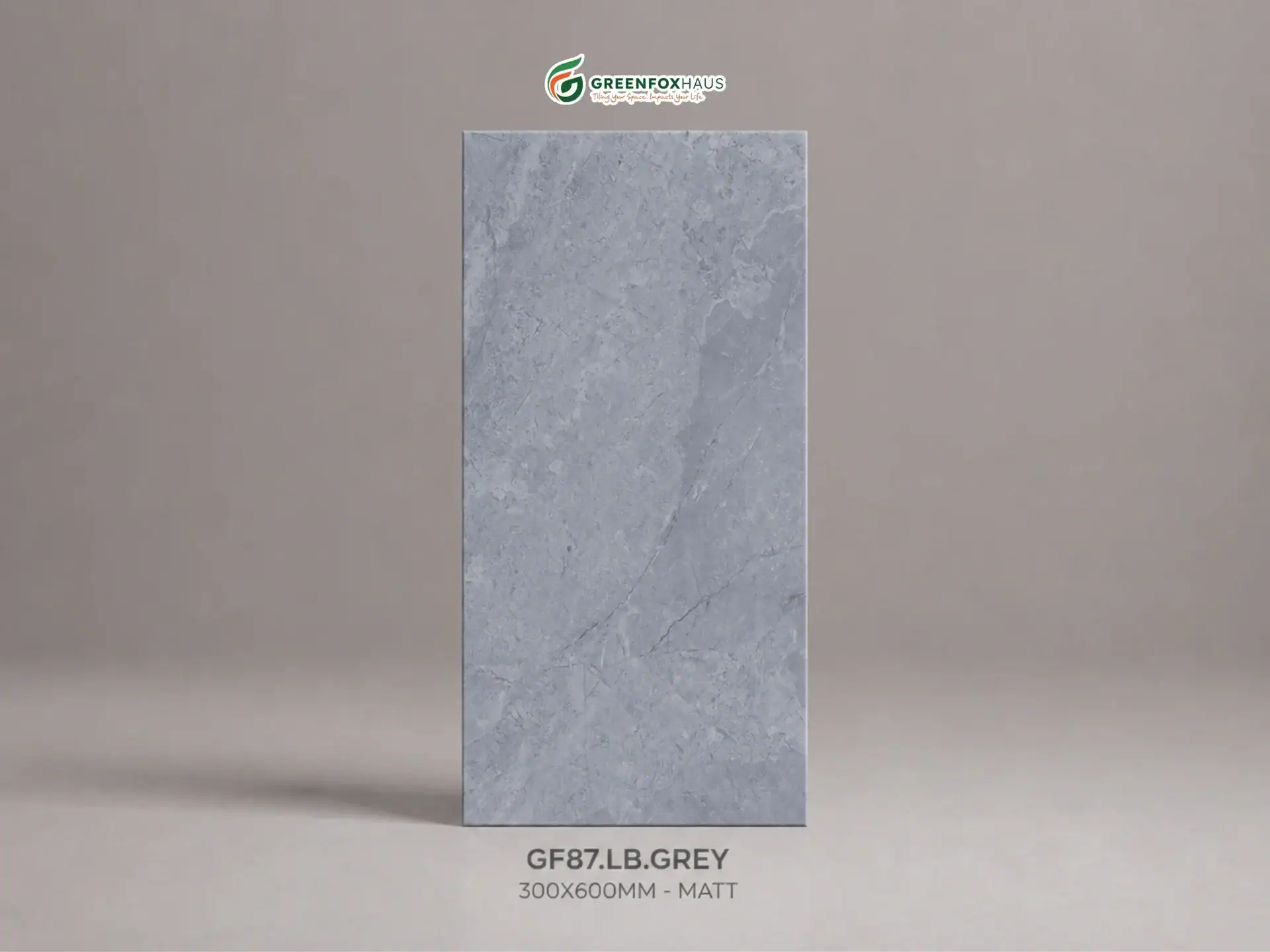 Alternative view of GẠCH ỐP LÁT PORCELAIN VÂN ĐÁ MÀU GHI XÁM NHẠT GF87.LB.GREY (300X600MM)