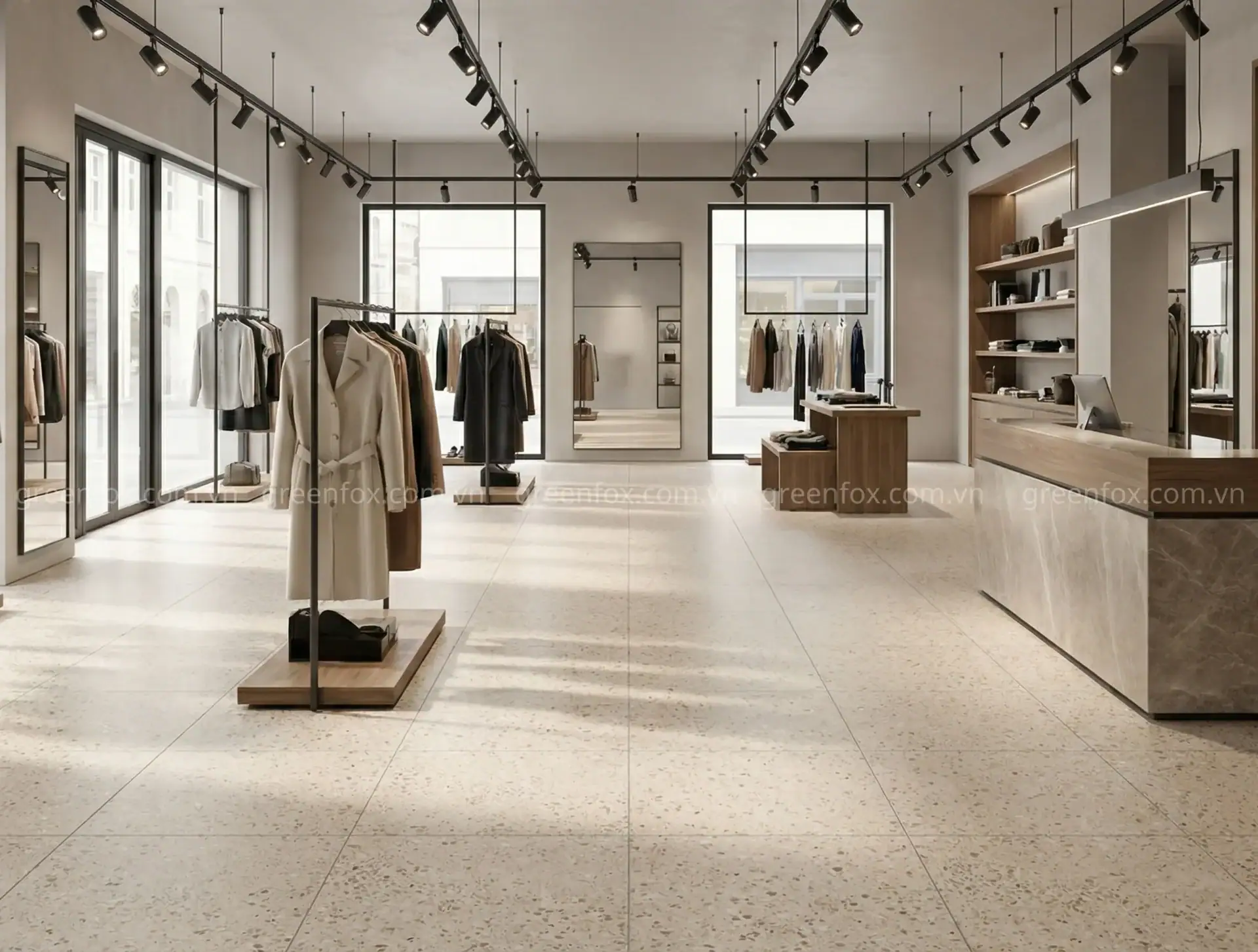 GẠCH ỐP LÁT PORCELAIN VÂN TERRAZZO MÀU BE GF84.6606 (600X600MM)