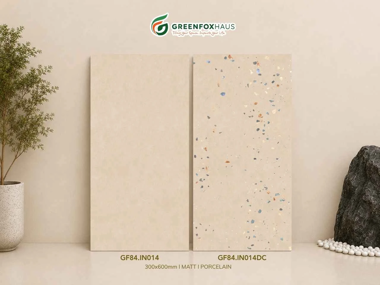 Gạch Ốp Lát Matt Kem Cát GF84.IN014 & GF84.IN014DC (300x600mm)