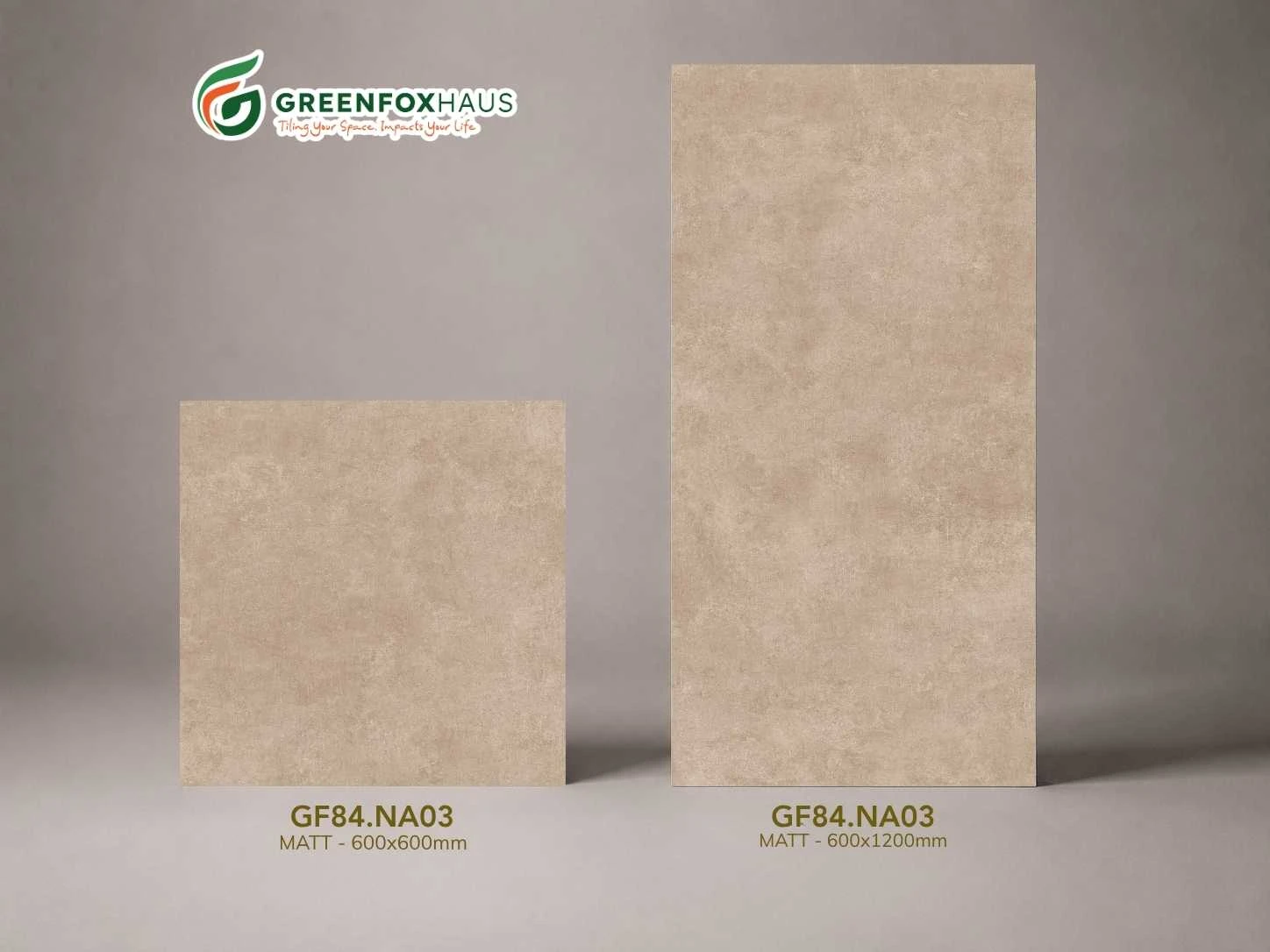 GẠCH ỐP LÁT PORCELAIN VÂN ĐÁ MÀU BE CÁT GF84.NA03 (600x600mm | 600x1200mm)