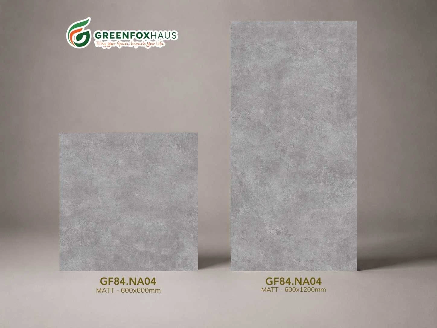 GẠCH ỐP LÁT PORCELAIN VÂN ĐÁ XÁM NHẠT GF84.NA04 (600x600mm | 600x1200mm)