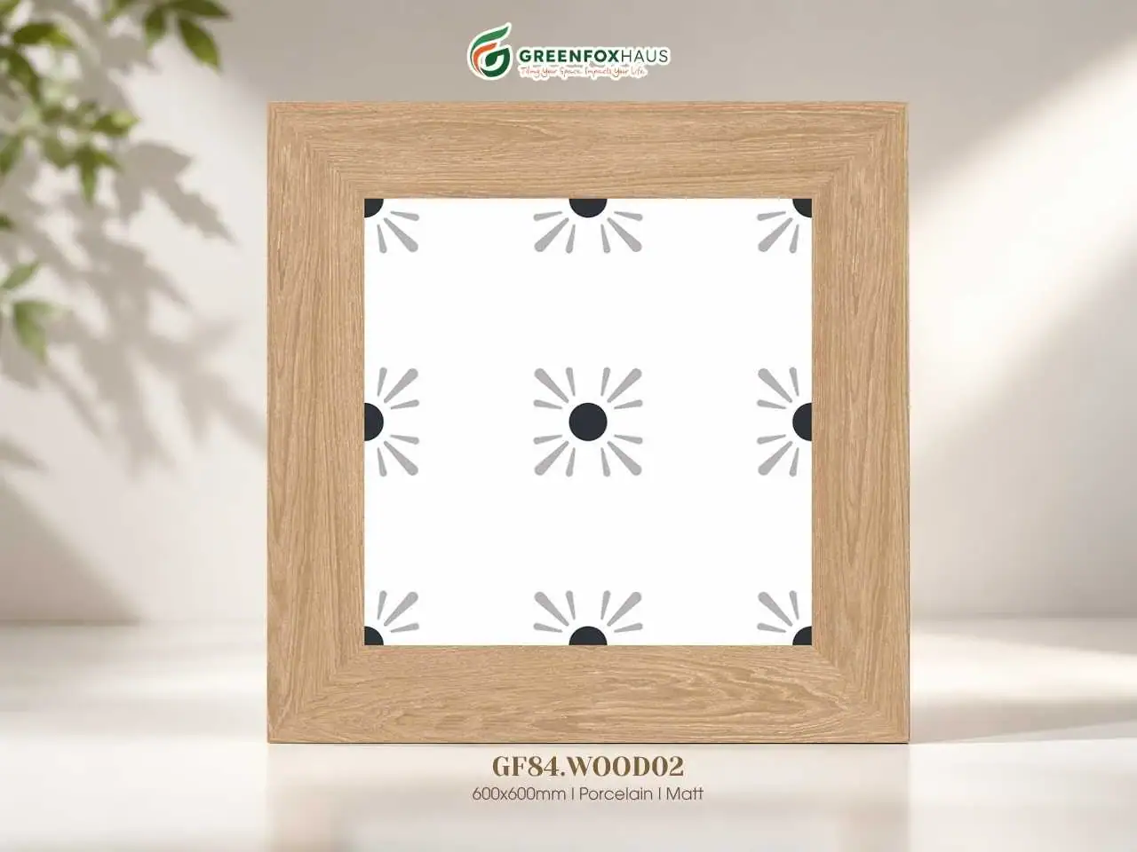 GẠCH ỐP LÁT PORCELAIN VÂN GỖ TRANG TRÍ GF84.WOOD02 (600X600MM)