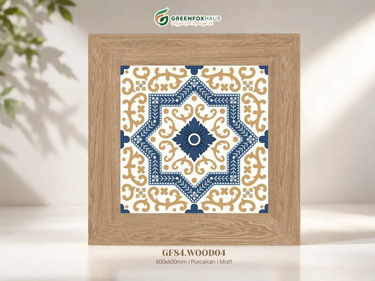GẠCH ỐP LÁT PORCELAIN VÂN GỖ TRANG TRÍ GF84.WOOD04 (600X600MM)