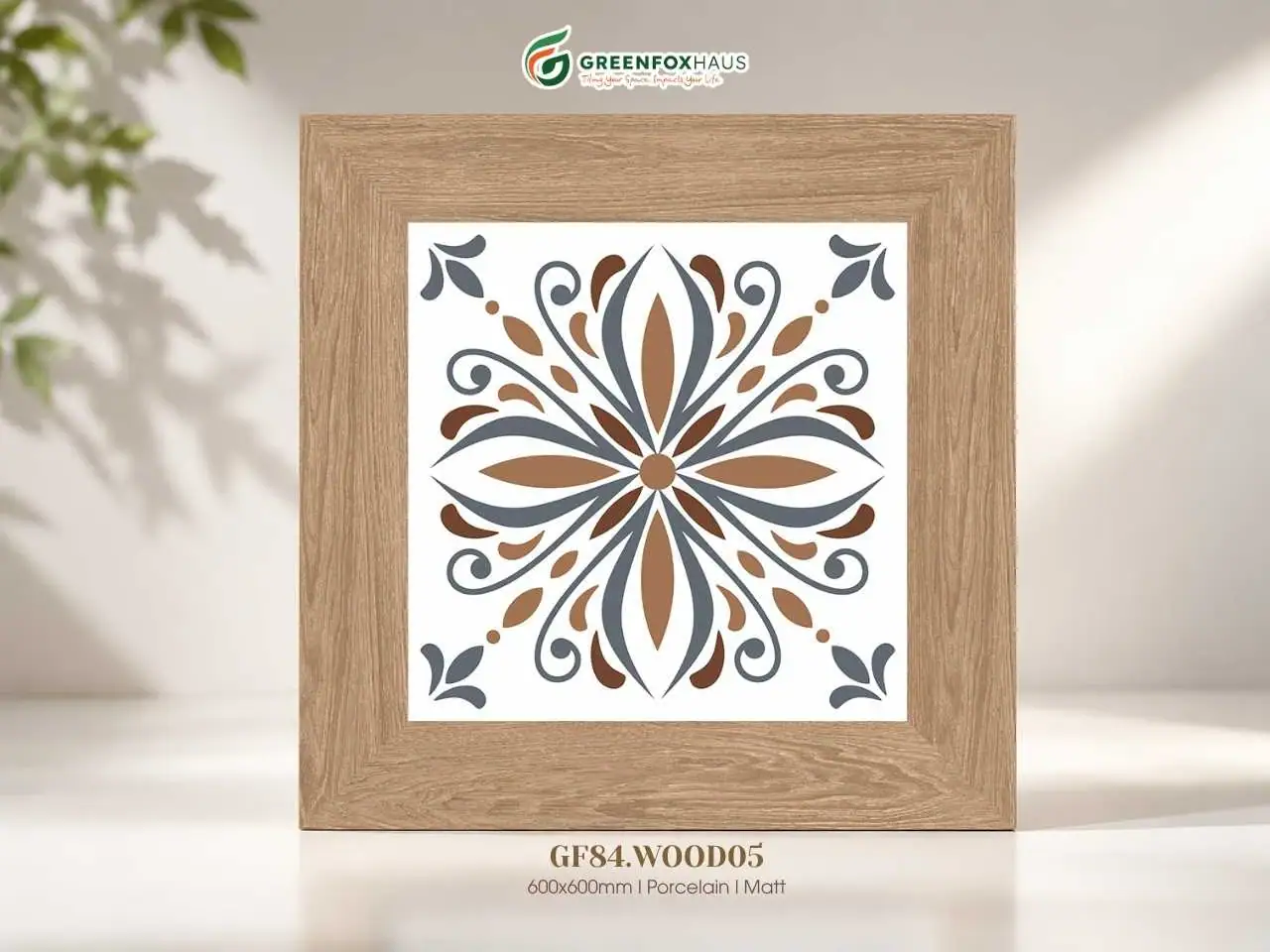 GẠCH ỐP LÁT PORCELAIN VÂN GỖ TRANG TRÍ GF84.WOOD05 (600X600MM)