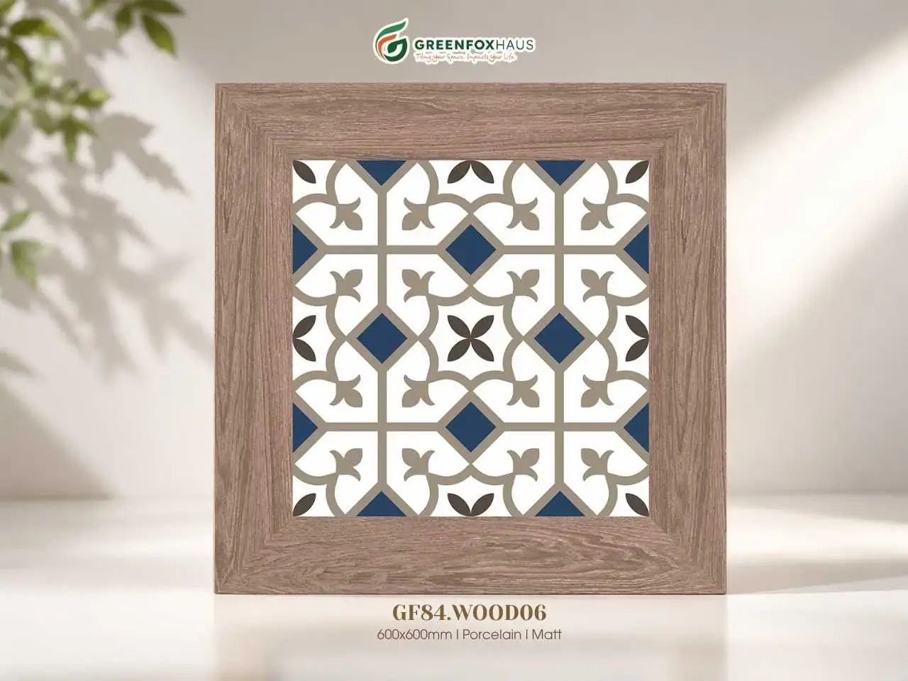 GẠCH ỐP LÁT PORCELAIN VÂN GỖ TRANG TRÍ GF84.WOOD06 (600X600MM)