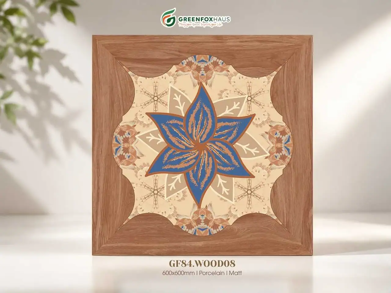 GẠCH ỐP LÁT PORCELAIN VÂN GỖ TRANG TRÍ GF84.WOOD08 (600X600MM)