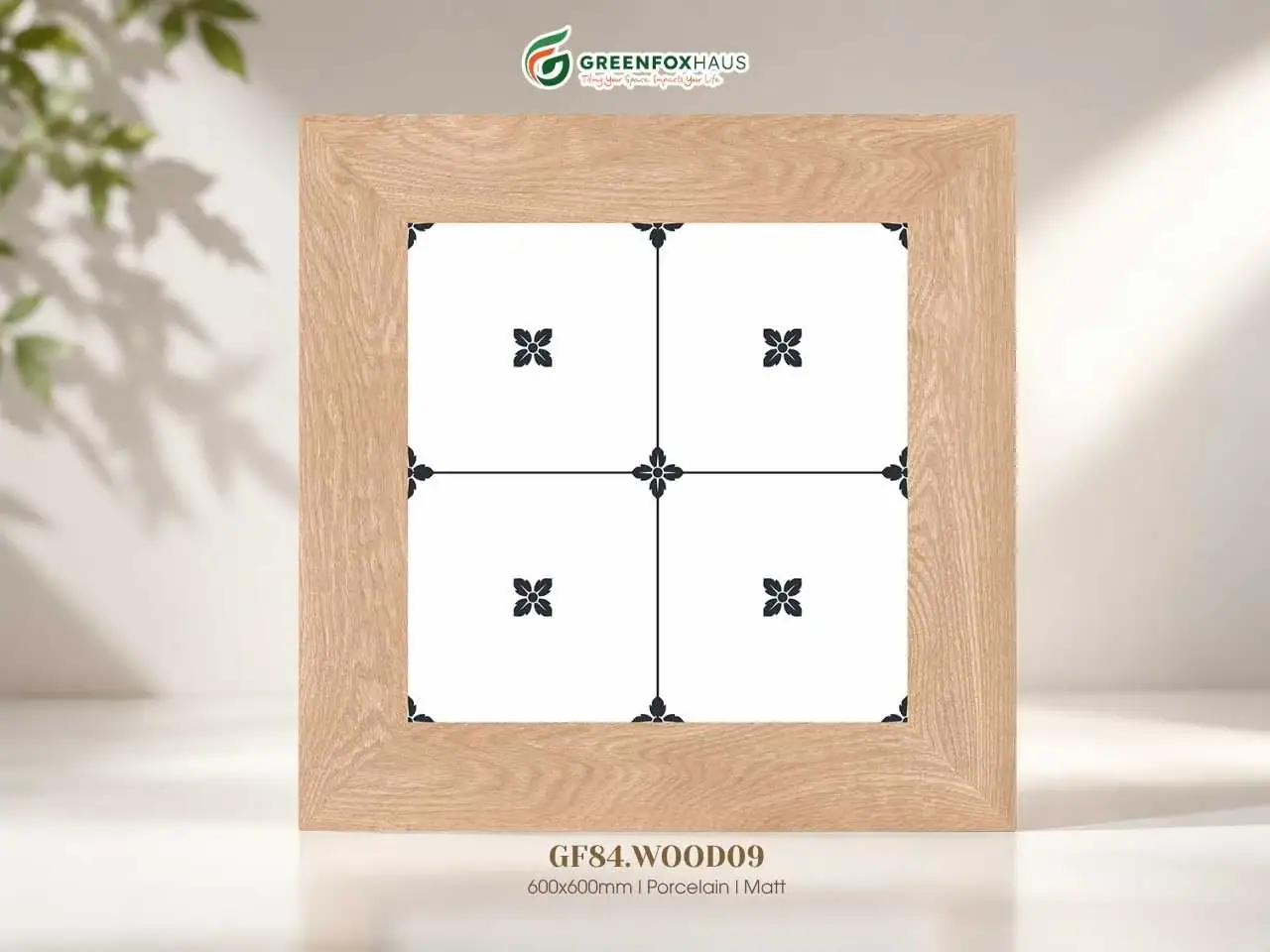GẠCH ỐP LÁT PORCELAIN VÂN GỖ TRANG TRÍ GF84.WOOD09 (600X600MM)