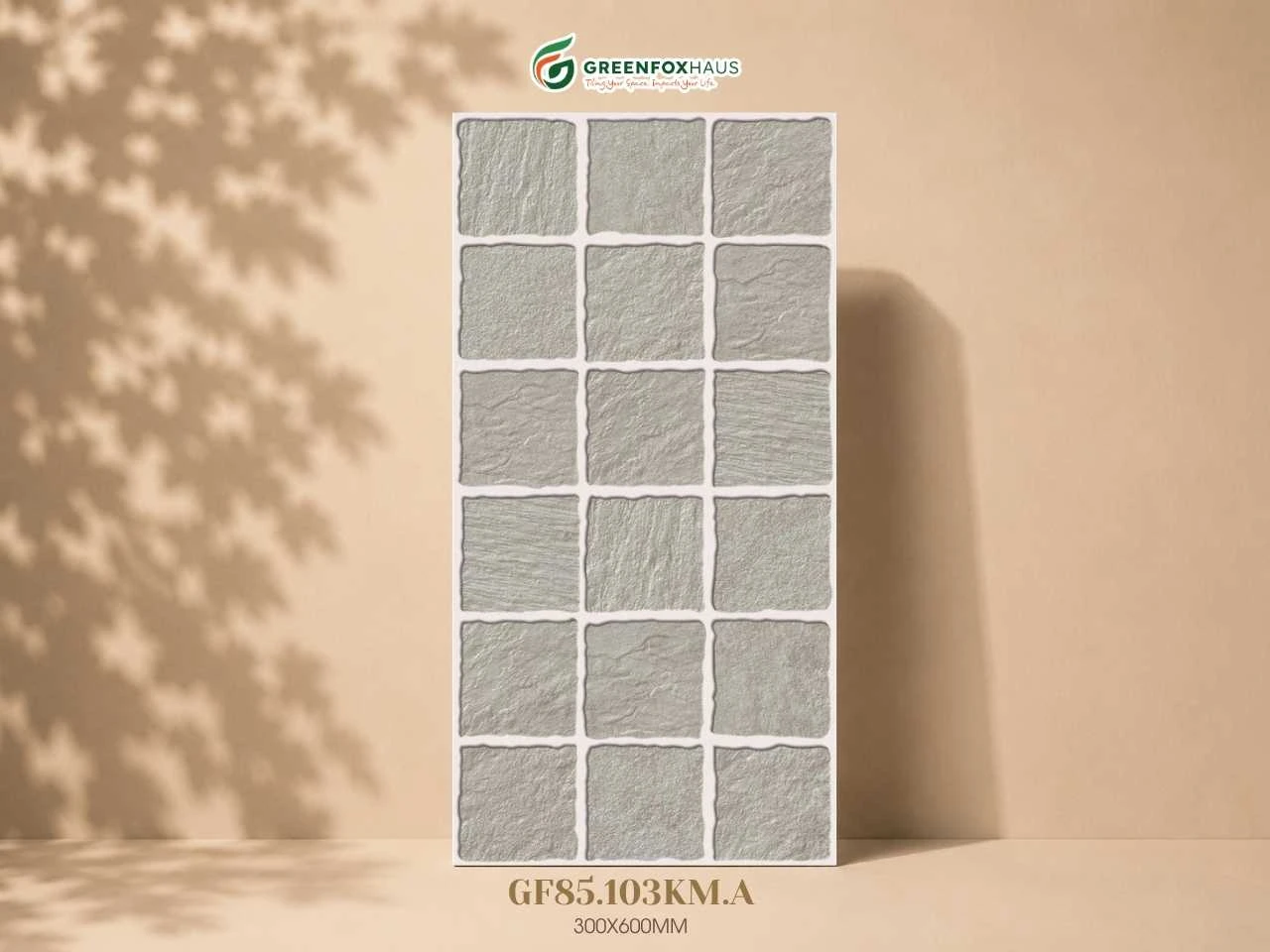 GẠCH ỐP LÁT PORCELAIN VÂN GIẢ Ô VUÔNG GF85.103KM.A (300×600MM)