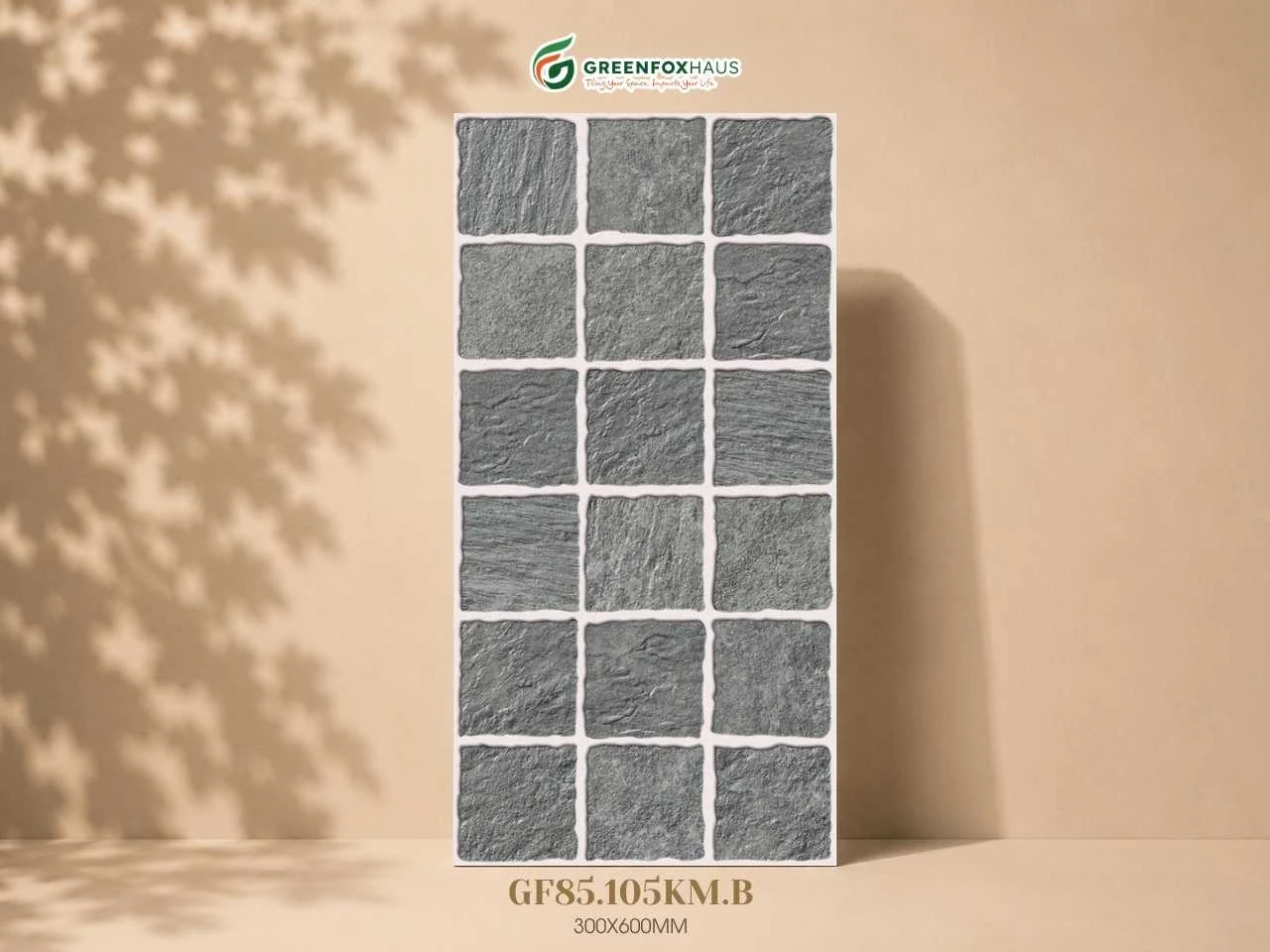 GẠCH ỐP LÁT PORCELAIN VÂN GIẢ Ô VUÔNG GF85.105KM.B (300x600mm)
