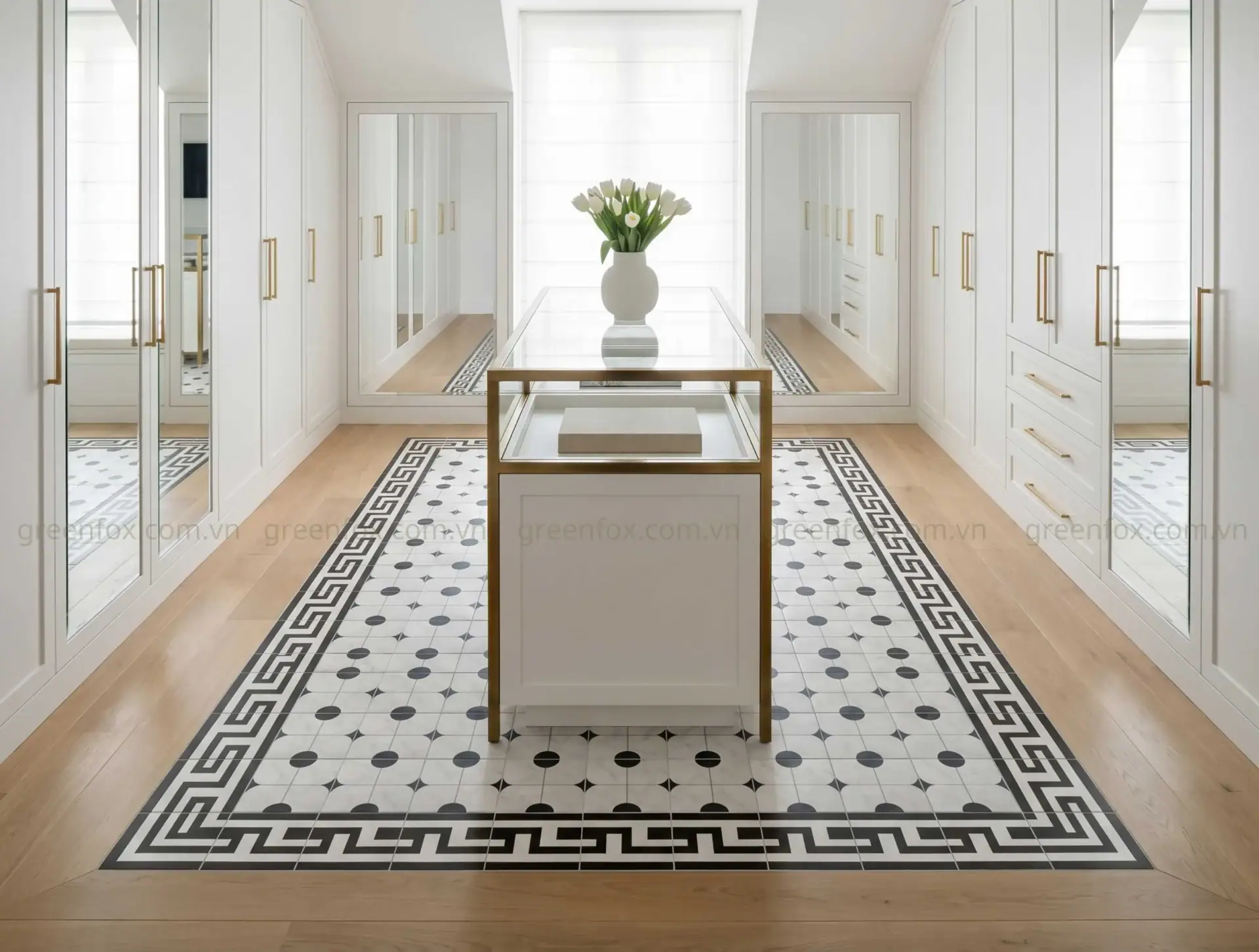 Alternative view of Gạch bông viền GF84.2202 (200x200mm)