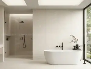 GẠCH ỐP LÁT PORCELAIN VÂN TERRAZZO IVORY GF84.61207 (600X1200MM)